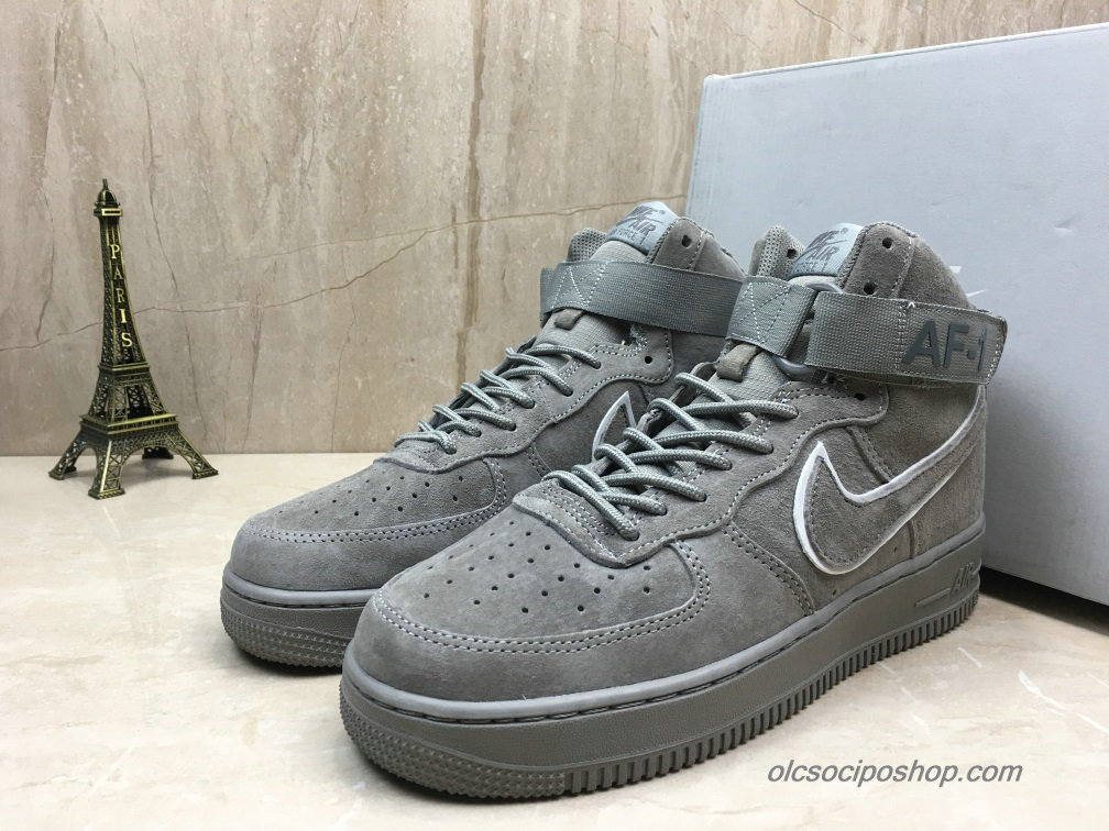 Férfi Nike Air Force 1 Mid Suede Sötétszürke Cipők (AA1118-003)