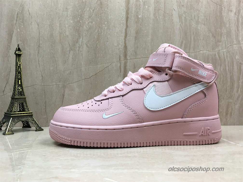 Női Nike Air Force 1 Mid Rózsaszín/Fehér Cipők (AJ7311-200)