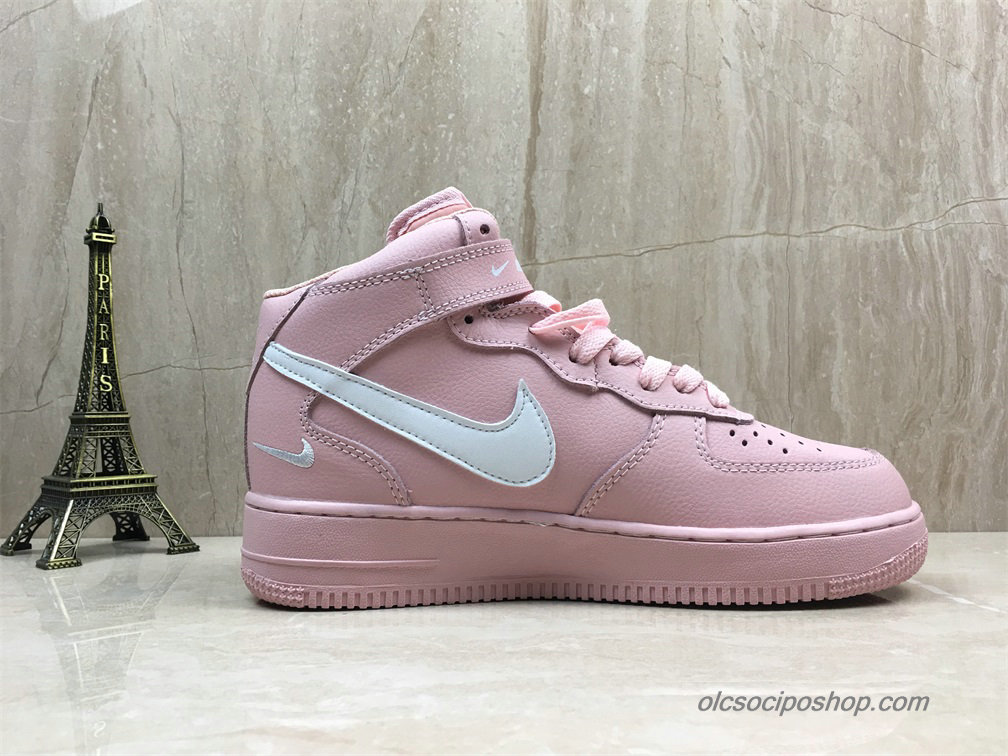 Női Nike Air Force 1 Mid Rózsaszín/Fehér Cipők (AJ7311-200)