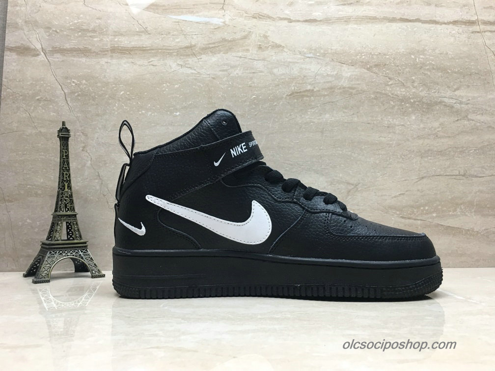 Nike Air Force 1 Mid Fekete Cipők (804609-100)