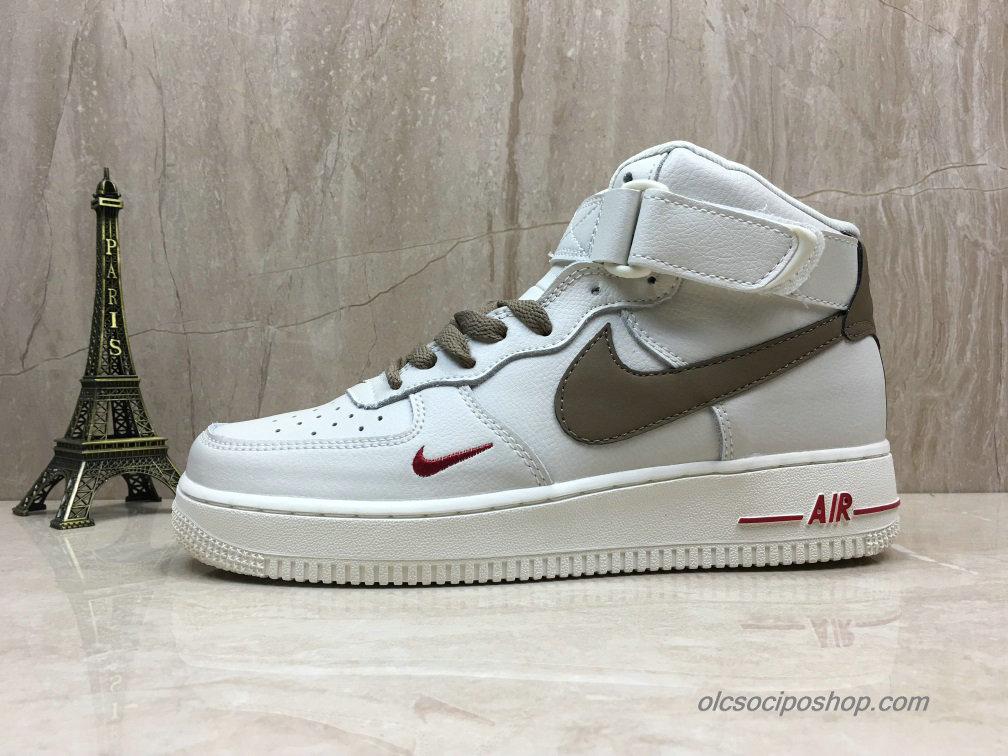 Nike Air Force 1 Mid Fehér/Csokoládé Cipők (808788-995)