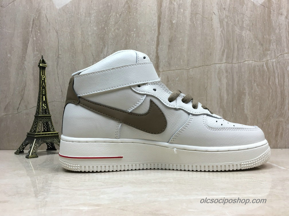 Nike Air Force 1 Mid Fehér/Csokoládé Cipők (808788-995)