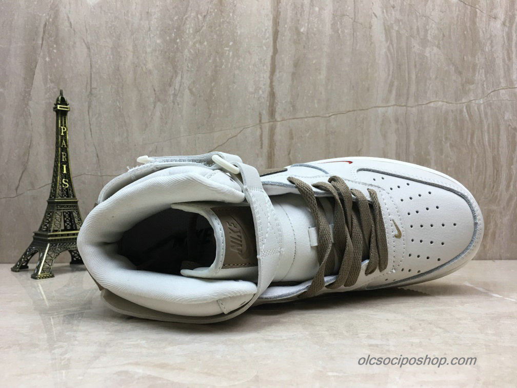 Nike Air Force 1 Mid Fehér/Csokoládé Cipők (808788-995)