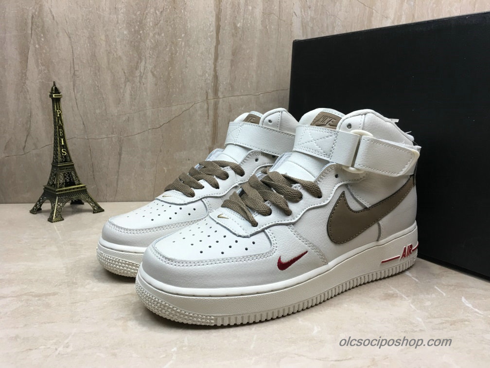 Nike Air Force 1 Mid Fehér/Csokoládé Cipők (808788-995)
