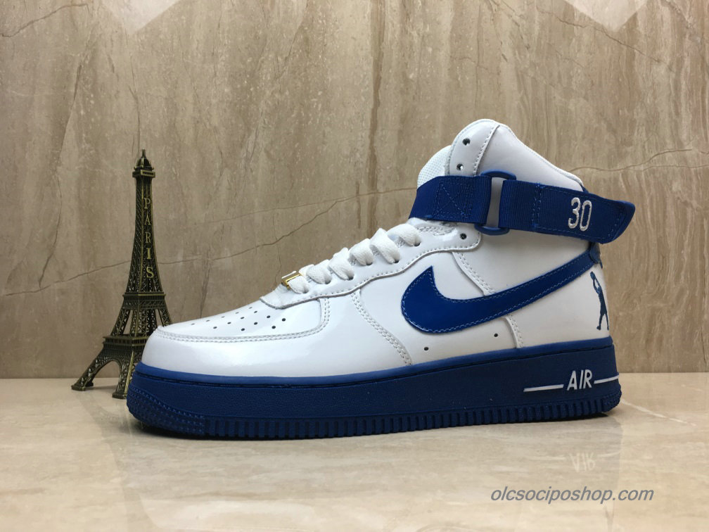 Nike Air Force 1 Mid Fehér/Sötétkék Cipők (AQ4229-100)