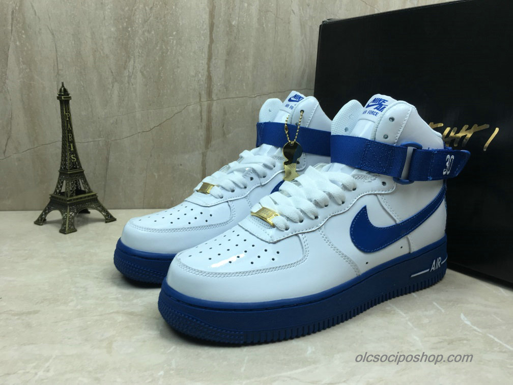 Nike Air Force 1 Mid Fehér/Sötétkék Cipők (AQ4229-100)