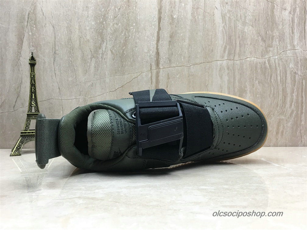 Férfi Nike Air Force 1 Utility QS Olajbogyó/Fekete Cipők (AO1531-300)