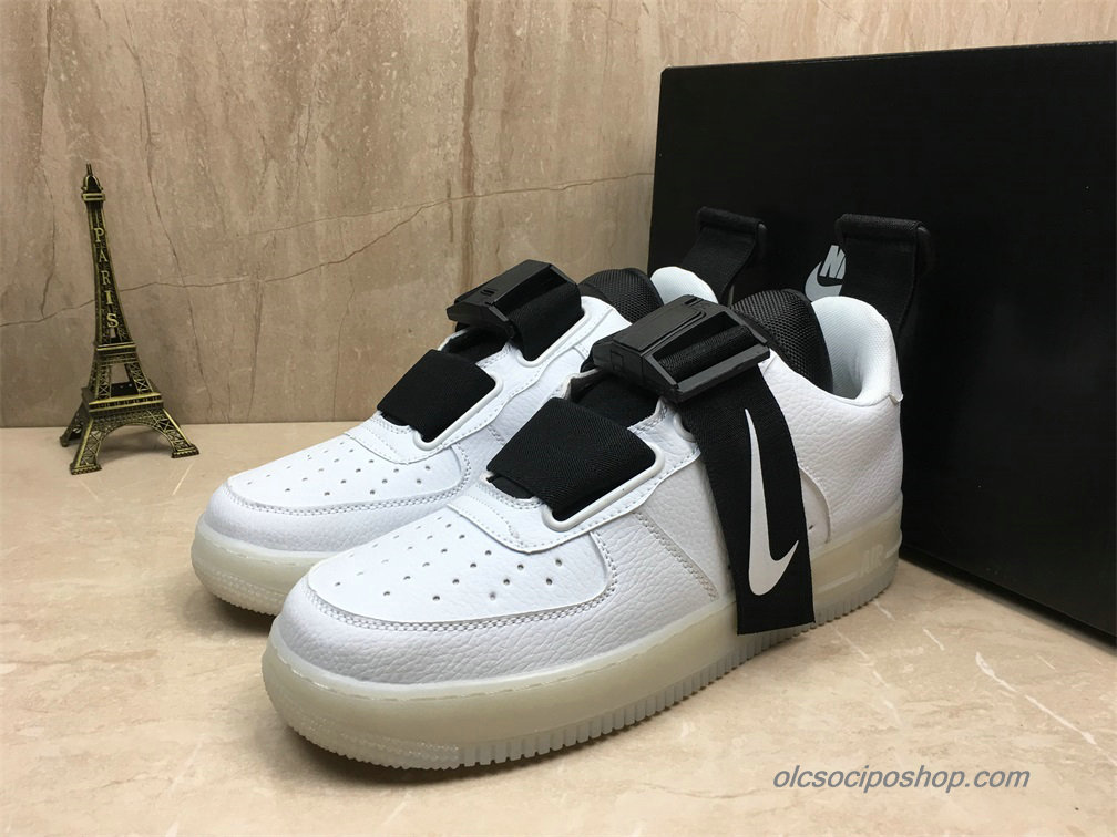 Férfi Nike Air Force 1 Utility QS Fehér/Fekete Cipők (AV6247-100)