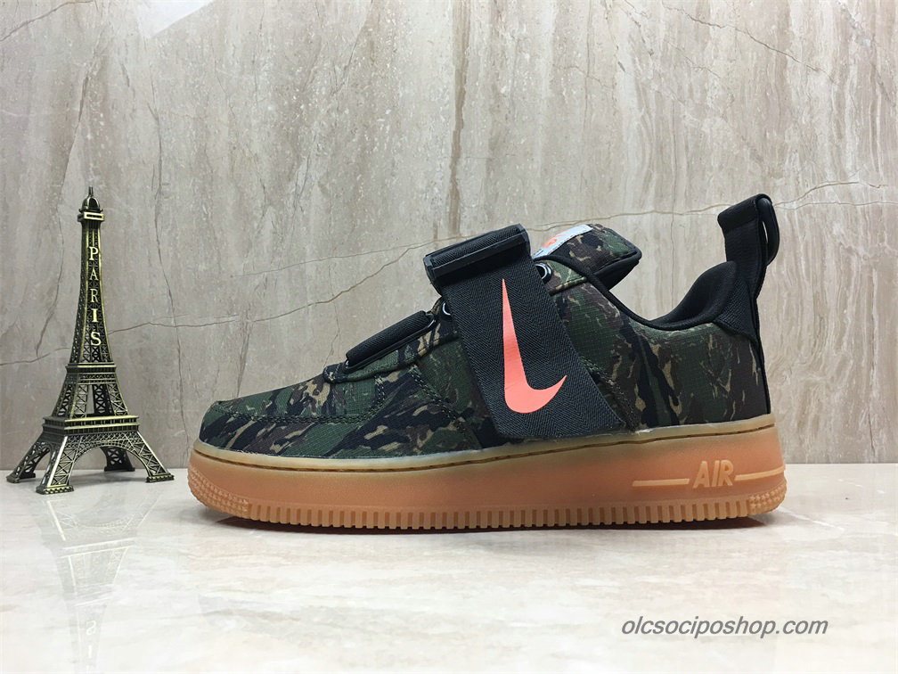 Nike Air Force 1 Utility QS Álcázás/Fekete Cipők (AV4112-300)