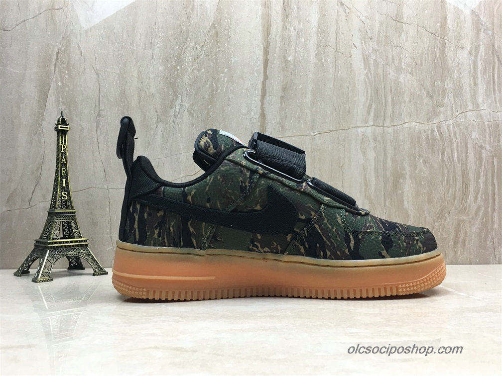 Nike Air Force 1 Utility QS Álcázás/Fekete Cipők (AV4112-300)