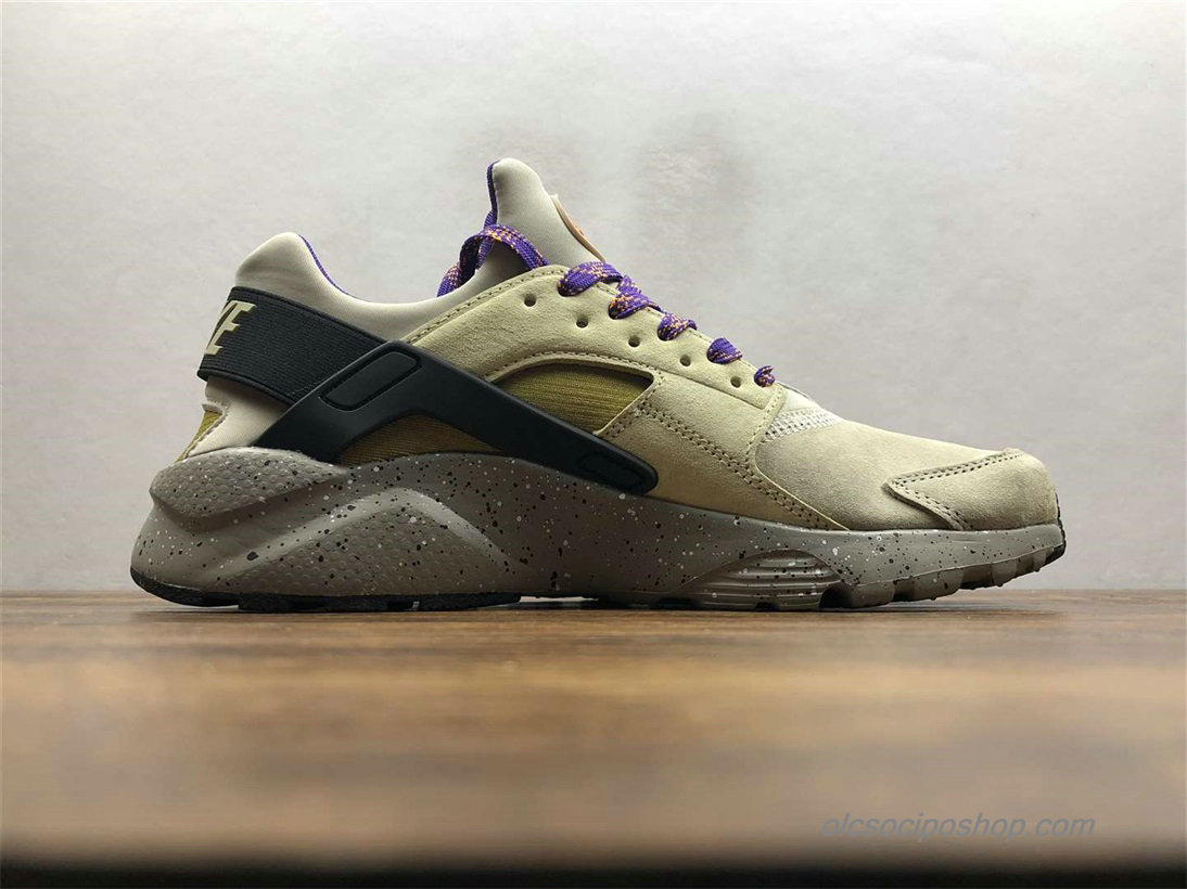 Férfi Nike Air Huarache Run Premium Khaki/Olajbogyó/Fekete Cipők (829669-337)