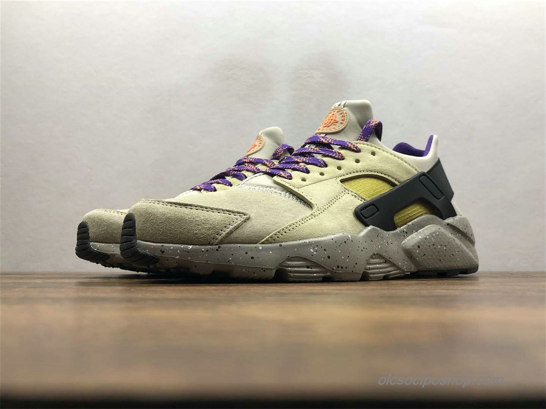 Férfi Nike Air Huarache Run Premium Khaki/Olajbogyó/Fekete Cipők (829669-337)