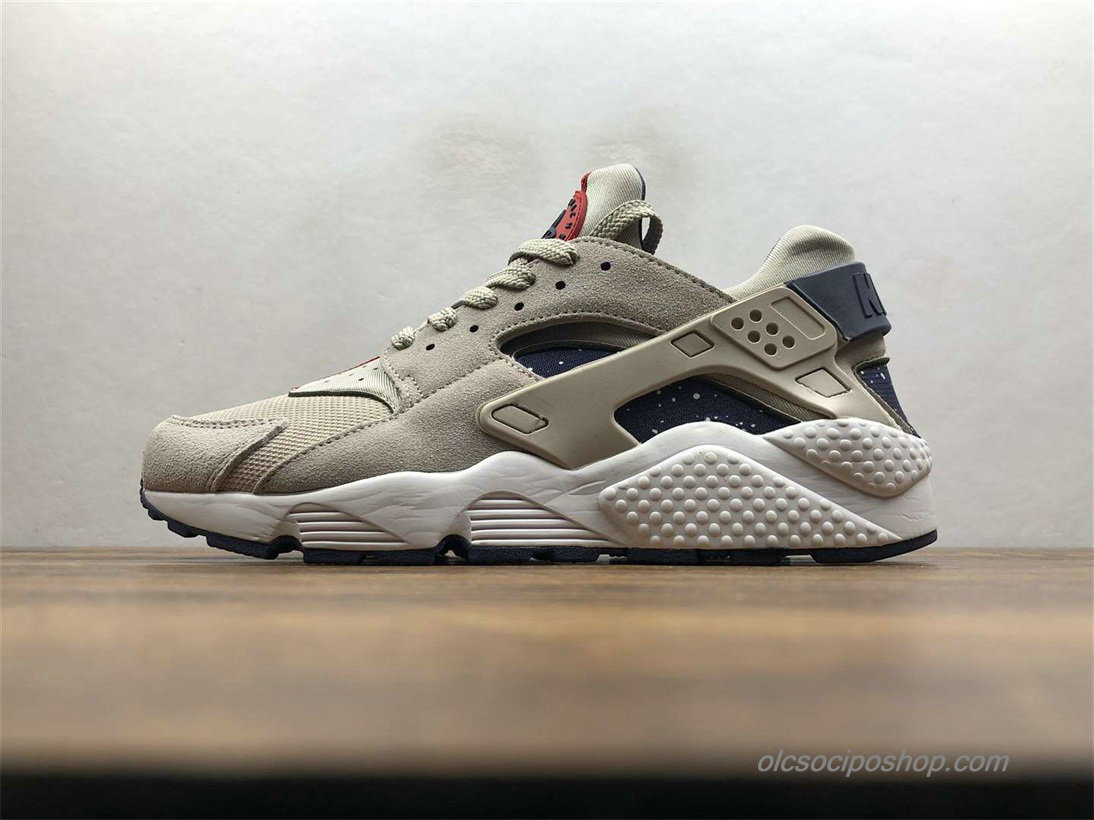 Férfi Nike Air Huarache Run Premium Szürke/Fekete Cipők (AQ0553-200)