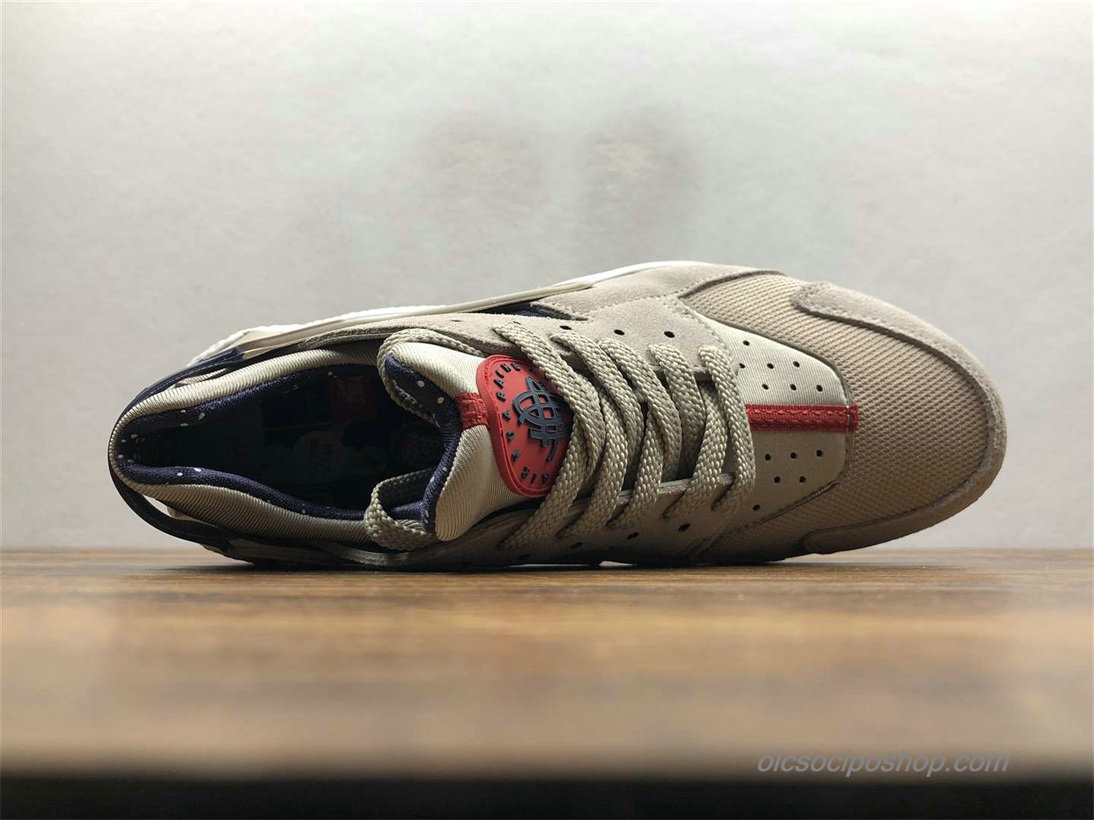 Férfi Nike Air Huarache Run Premium Szürke/Fekete Cipők (AQ0553-200)