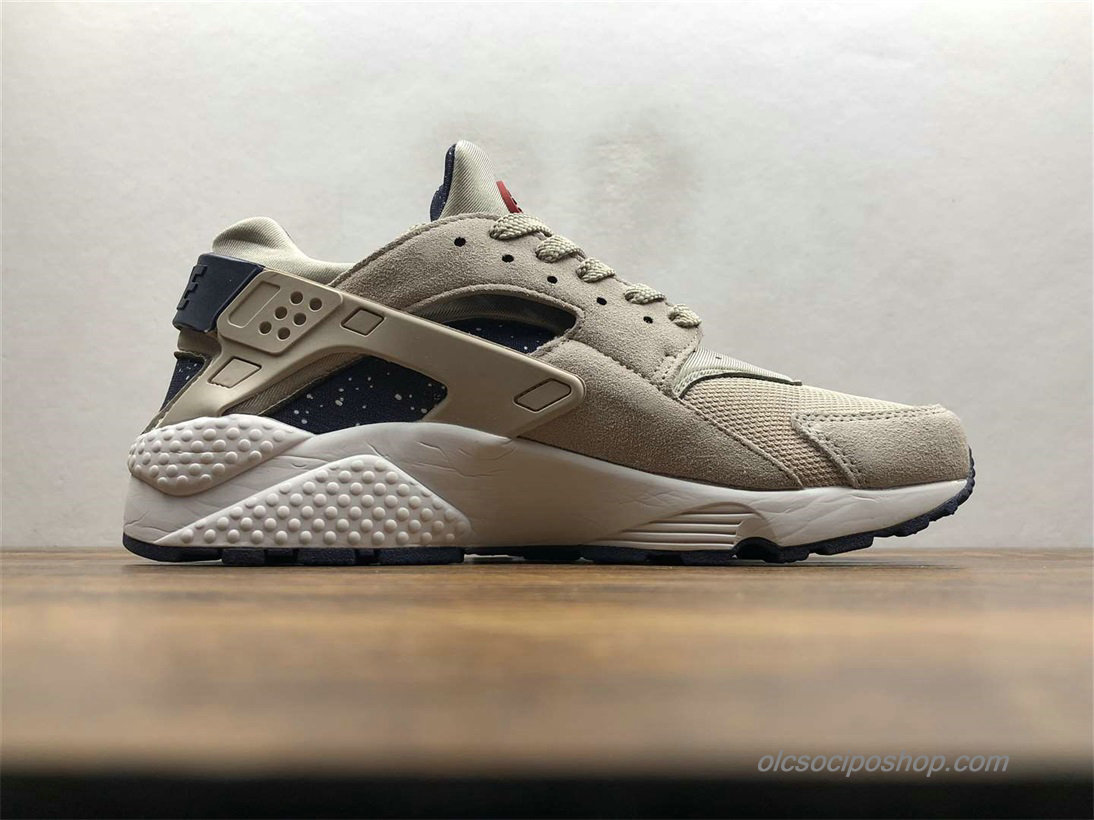 Férfi Nike Air Huarache Run Premium Szürke/Fekete Cipők (AQ0553-200)