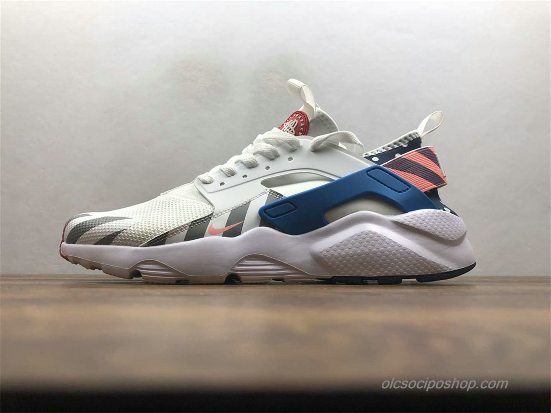 Nike Air Huarache Run Ultra Parra Piszkosfehér/Kék/Szürke Cipők (847568-100)