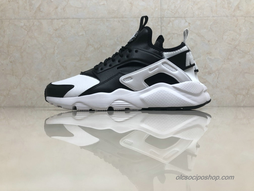 Nike Air Huarache Run Ultra Leather Fekete/Fehér Cipők (875842-001)