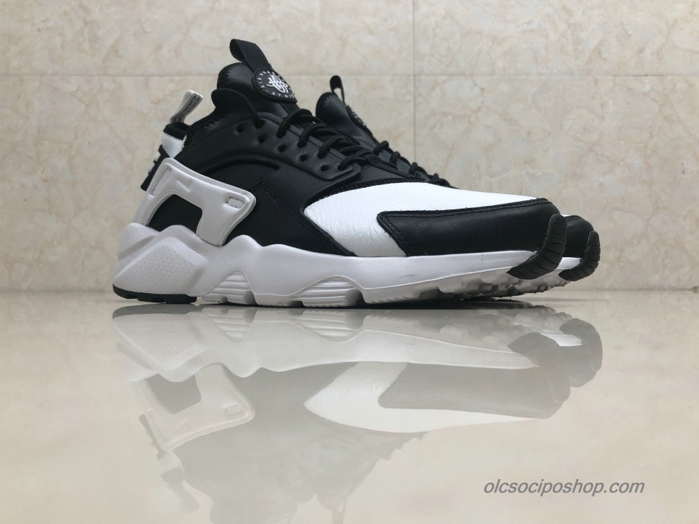 Nike Air Huarache Run Ultra Leather Fekete/Fehér Cipők (875842-001)