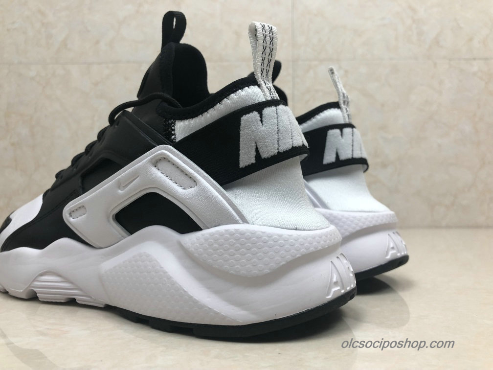 Nike Air Huarache Run Ultra Leather Fekete/Fehér Cipők (875842-001)