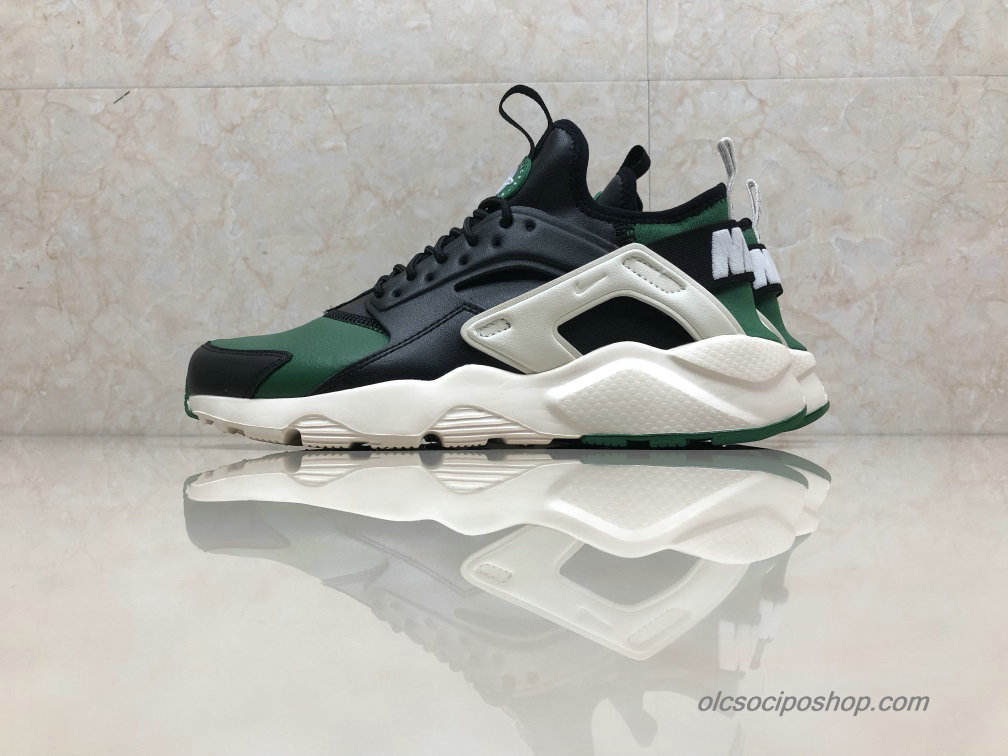 Nike Air Huarache Run Ultra Leather Zöld/Fekete Cipők (875842-003)