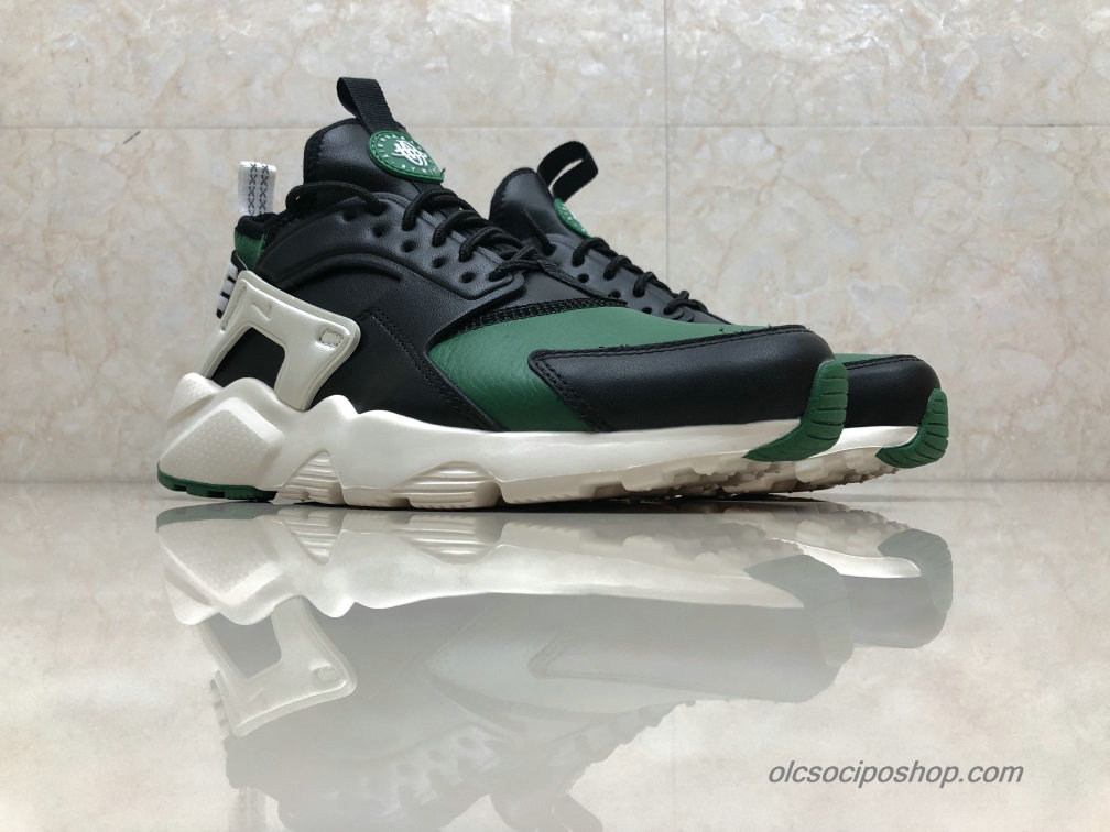 Nike Air Huarache Run Ultra Leather Zöld/Fekete Cipők (875842-003)