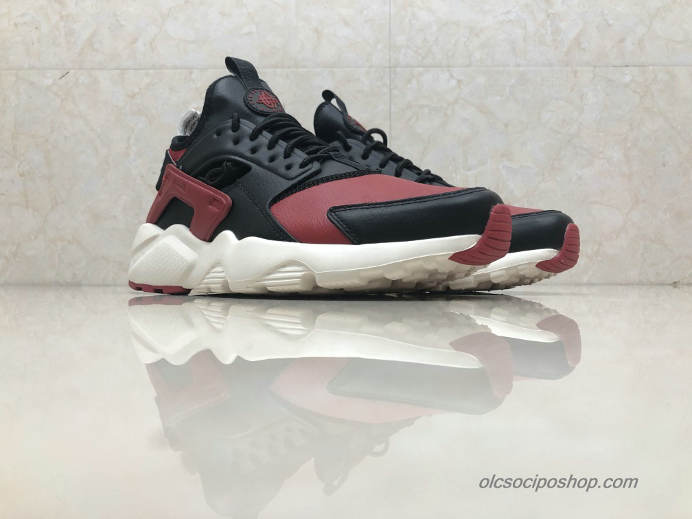 Nike Air Huarache Run Ultra Leather Bordeaux/Fekete Cipők (875842-006)