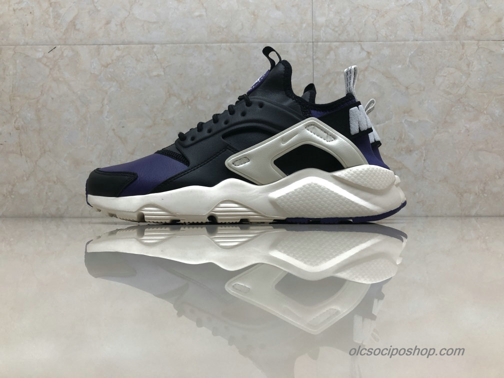 Nike Air Huarache Run Ultra Leather Sötétkék/Fekete Cipők (875842-302)