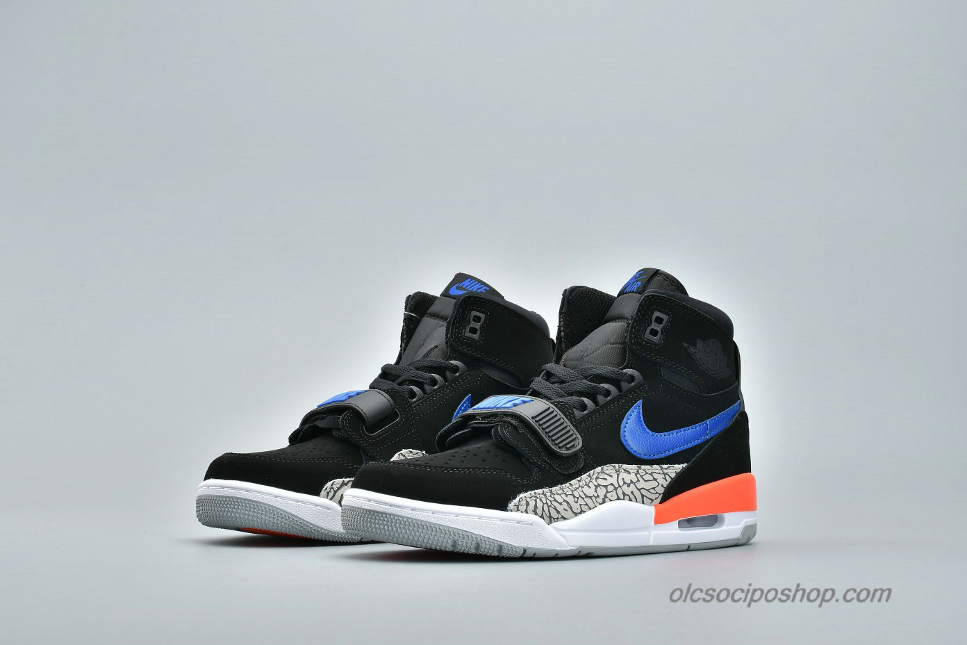 Férfi Air Jordan Legacy 312 Fekete/Kék/Szürke/Narancs Cipők (AV3922-048)