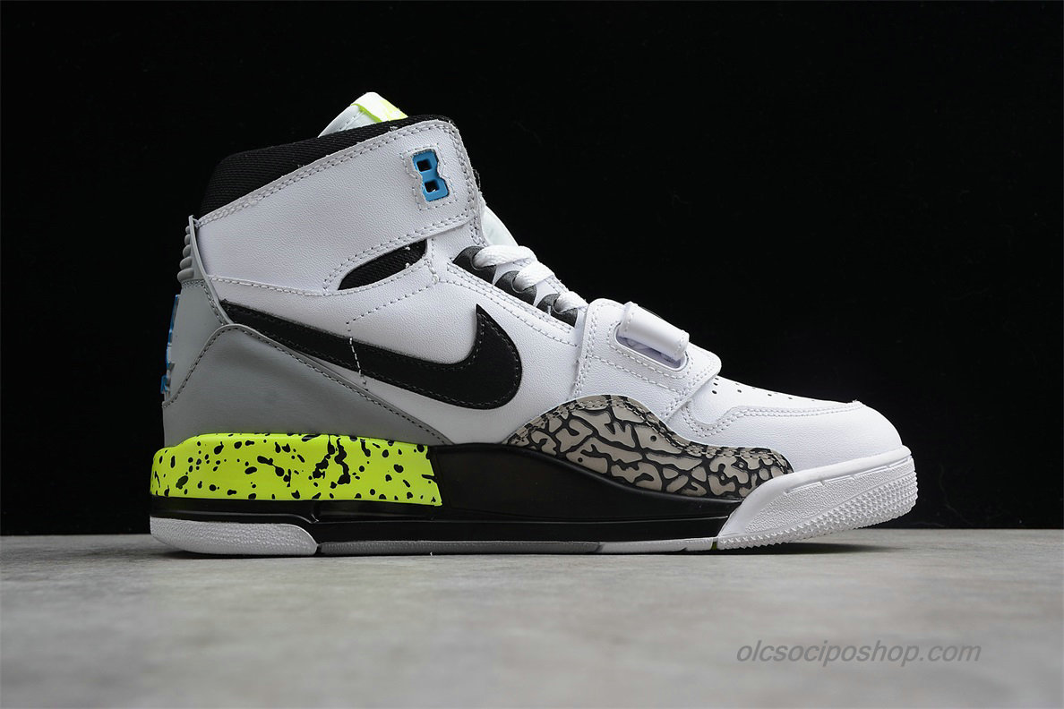 Férfi Air Jordan Legacy 312 NRG Fehér/Szürke/Fekete/Zöld Cipők (AQ4160-107)