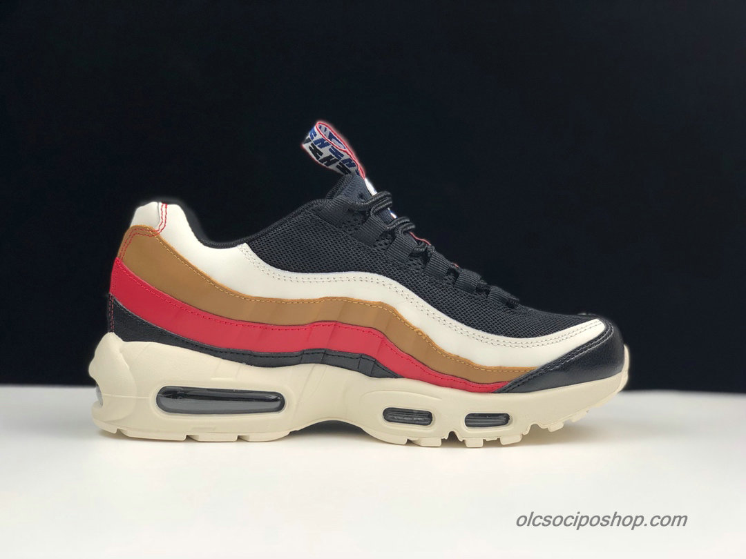 Férfi Nike Air Max 95 TT PRM Fekete/Fehér/Barna/Piros Cipők (AJ4077-002)