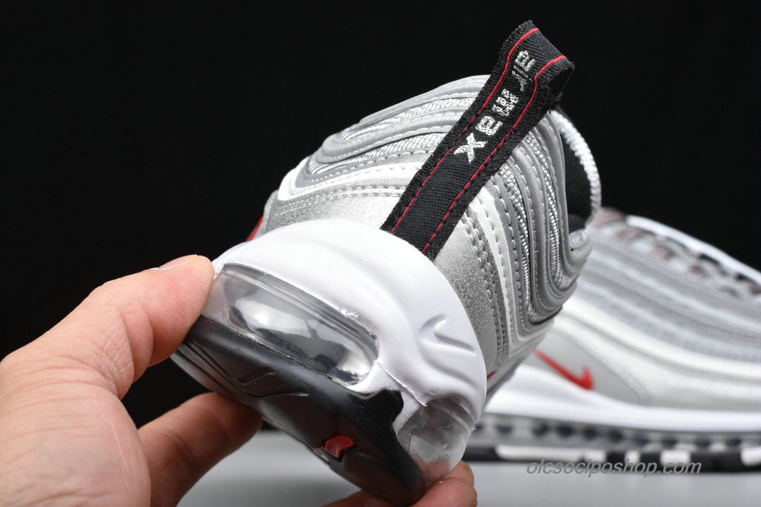 Nike Air Max 97 Ezüst/Fehér/Piros Cipők