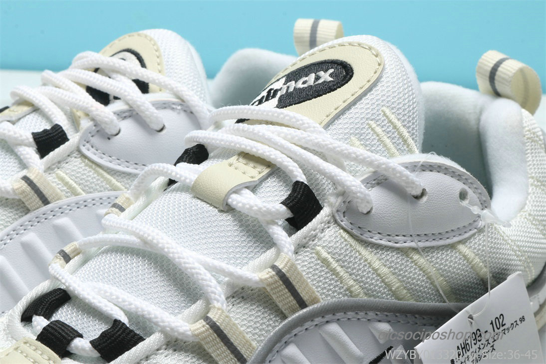 Férfi Nike Air Max 98 Fehér/Khaki/Fekete Cipők (AH6799-102)
