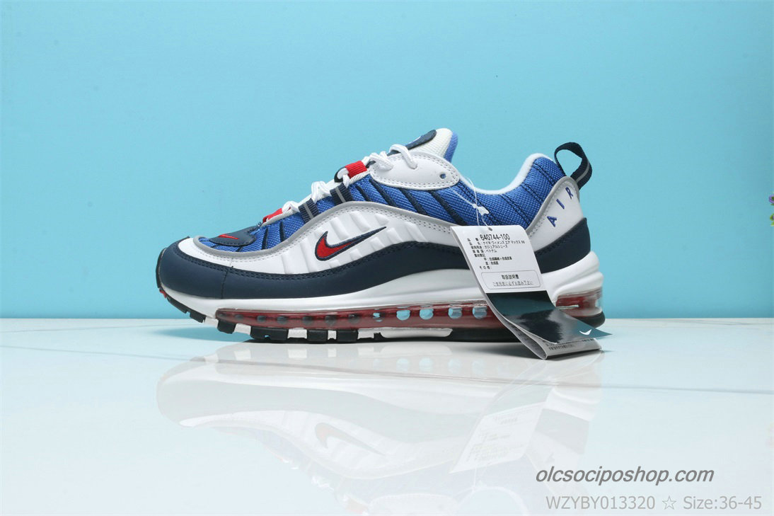 Férfi Nike Air Max 98 Gundam Sötétkék/Fehér Cipők (640744-100)