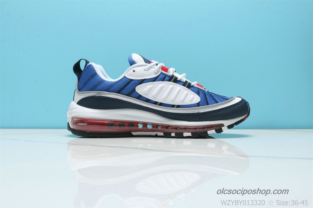 Férfi Nike Air Max 98 Gundam Sötétkék/Fehér Cipők (640744-100)
