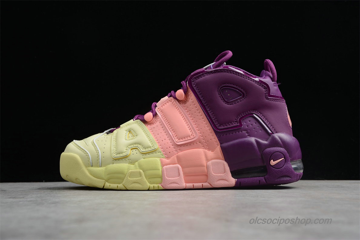 Női Nike Air More Uptempo OG Sárga/Rózsaszín/Lila Cipők (AV8237-800)