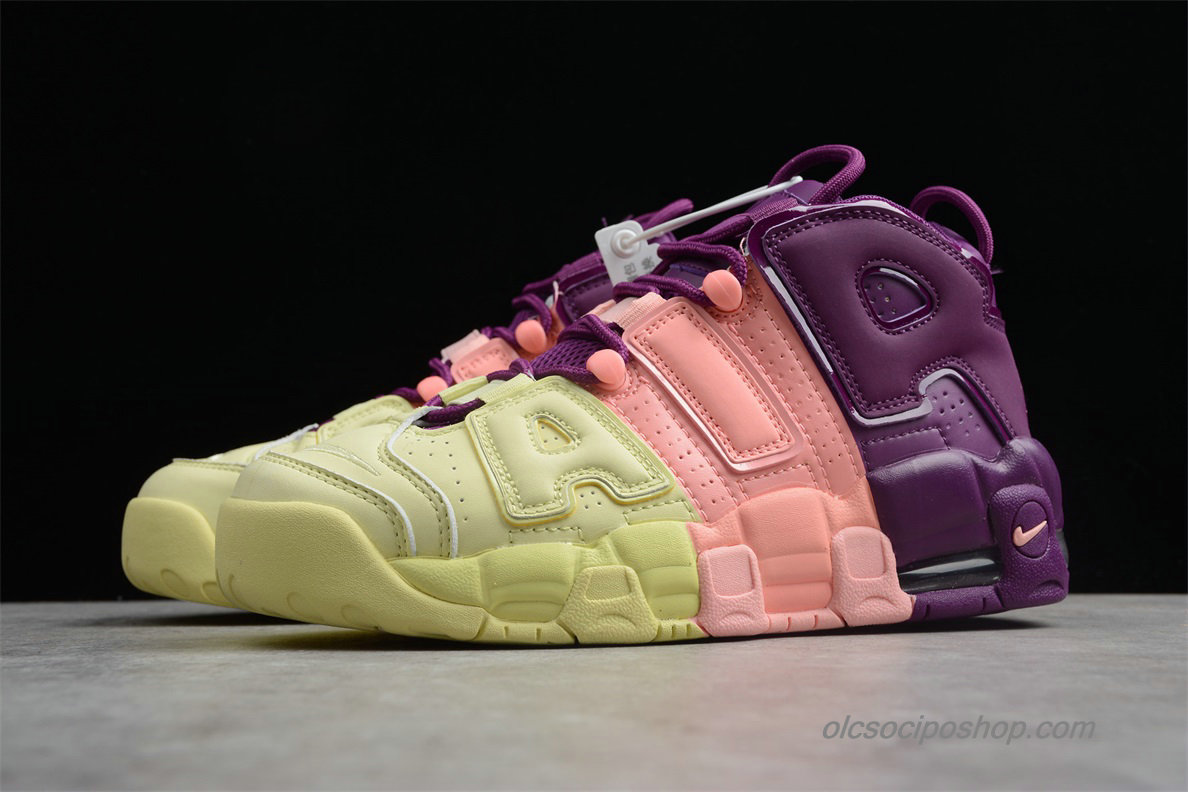 Női Nike Air More Uptempo OG Sárga/Rózsaszín/Lila Cipők (AV8237-800)