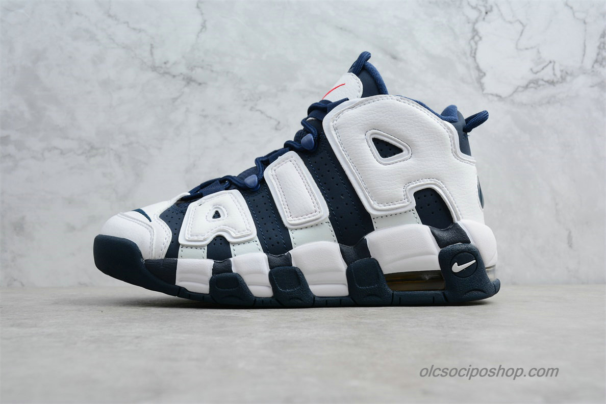 Férfi Nike Air More Uptempo OG Sötétkék/Fehér Cipők (414962-104)