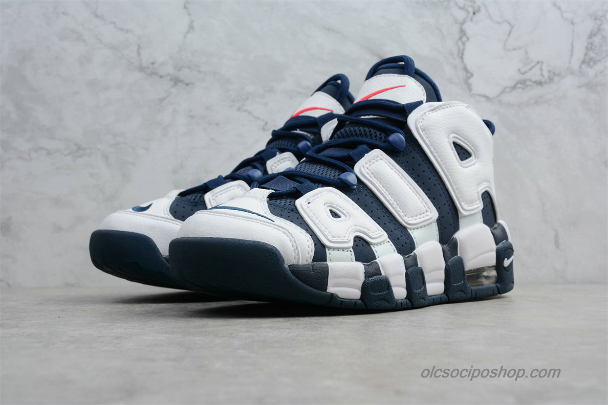 Férfi Nike Air More Uptempo OG Sötétkék/Fehér Cipők (414962-104)