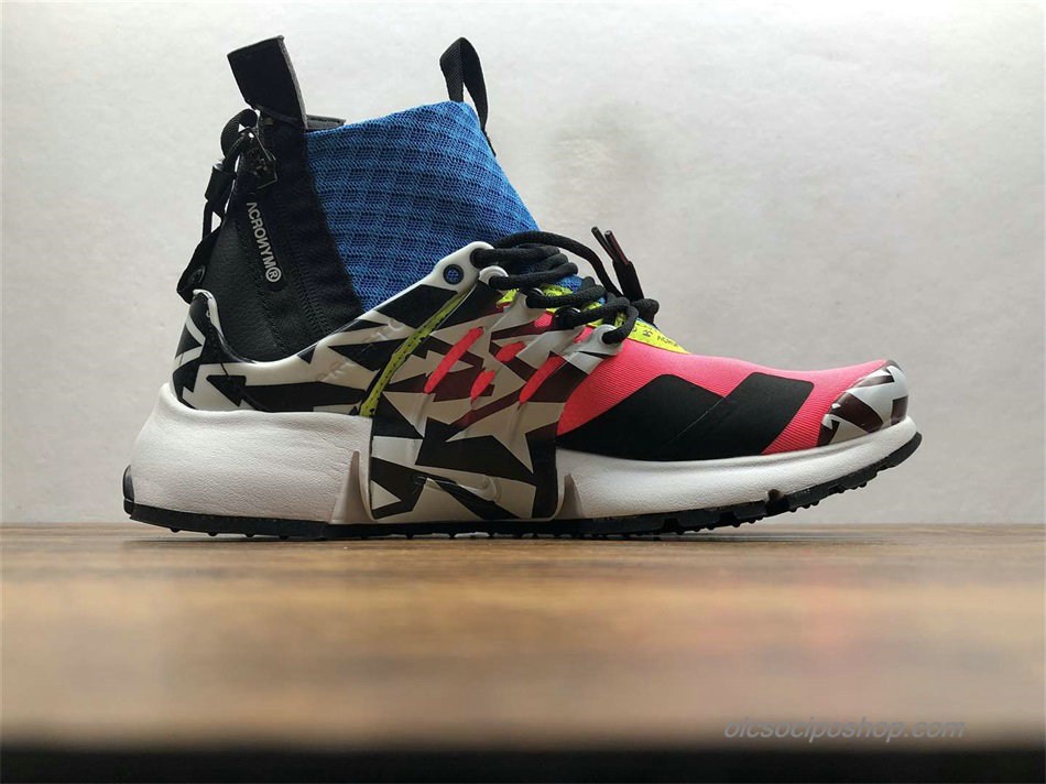 Férfi Acronym x Nike Air Presto Mid Rózsaszín/Fekete/Kék Cipők (AH7832-600)