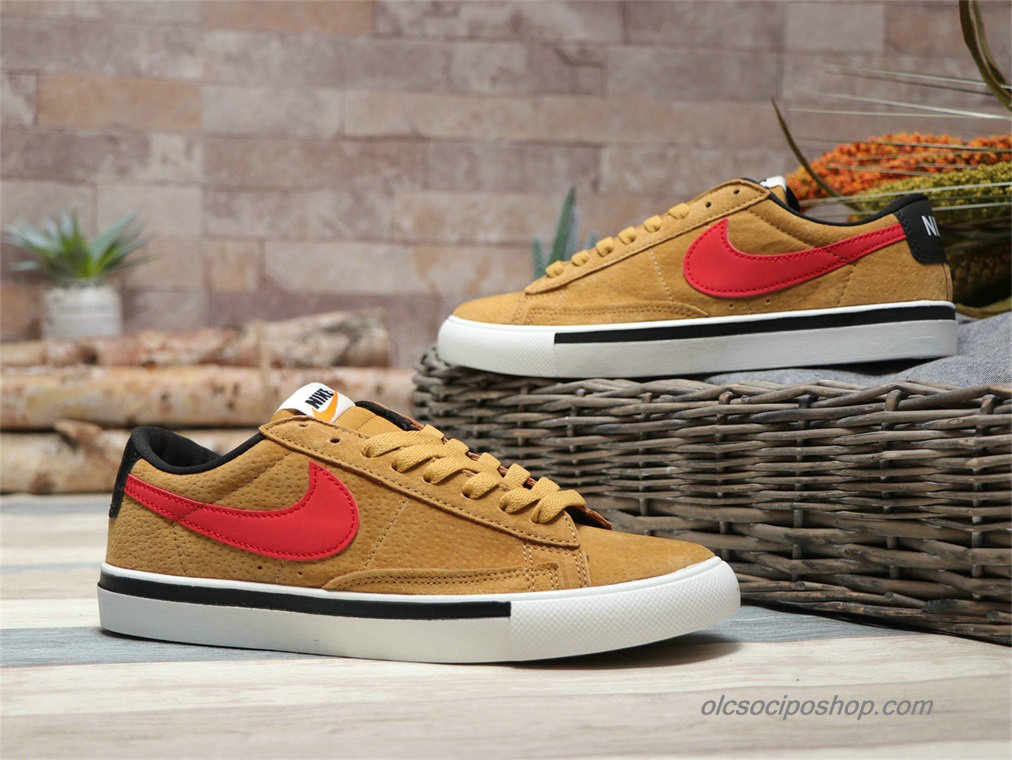 Nike Blazer Low Suede Barna/Piros/Fekete Cipők