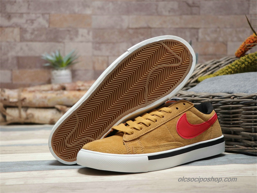 Nike Blazer Low Suede Barna/Piros/Fekete Cipők