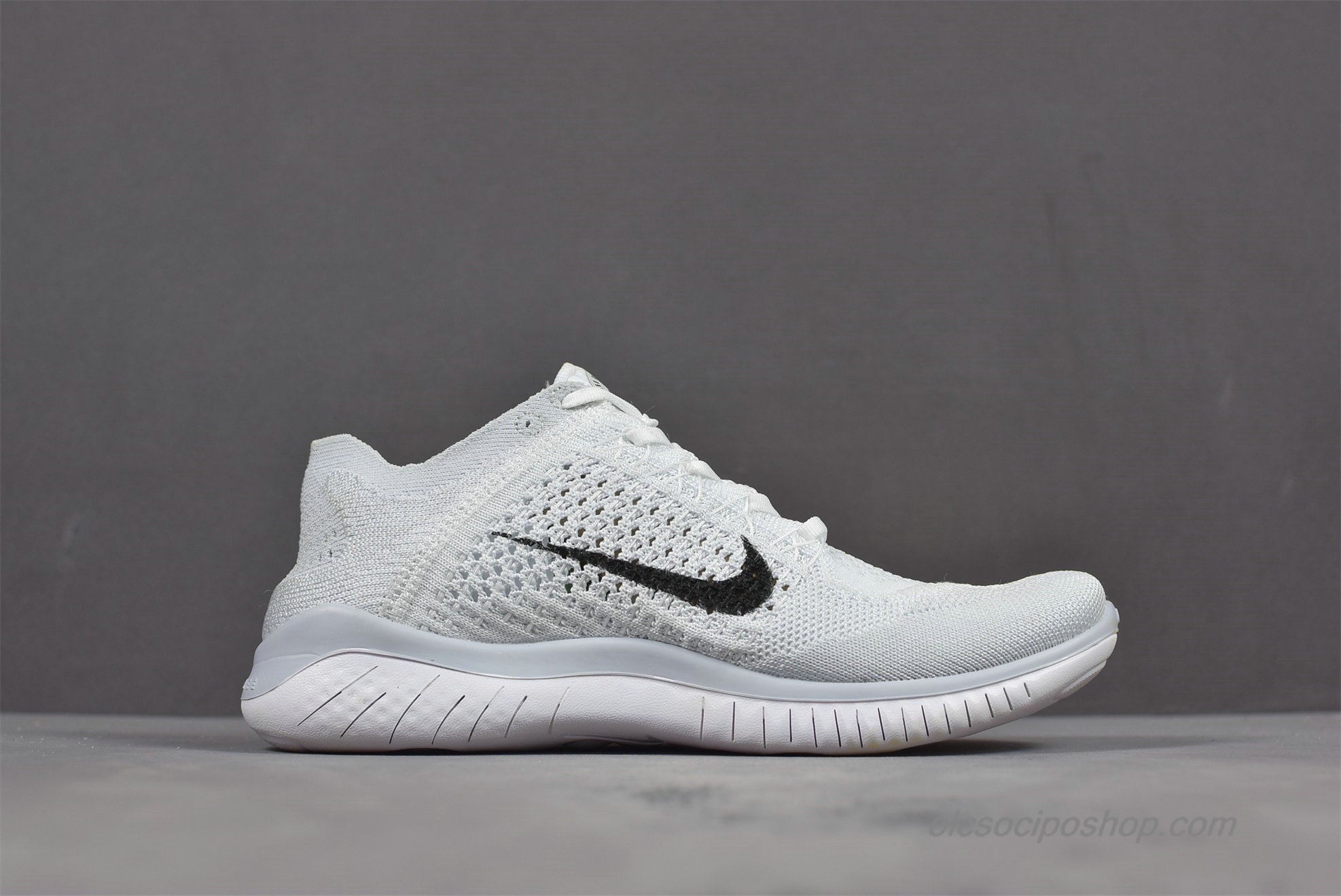 Férfi Nike Free Flyknit 2018 Barefoot Világos szürke/Fekete Cipők (942838-008)