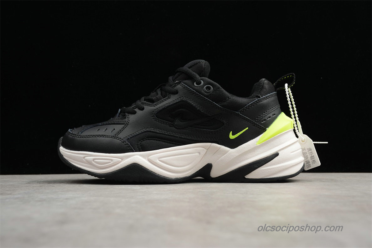 Női Nike M2K Tekno Fekete/Fehér/Zöld Cipők (AO3108-002)