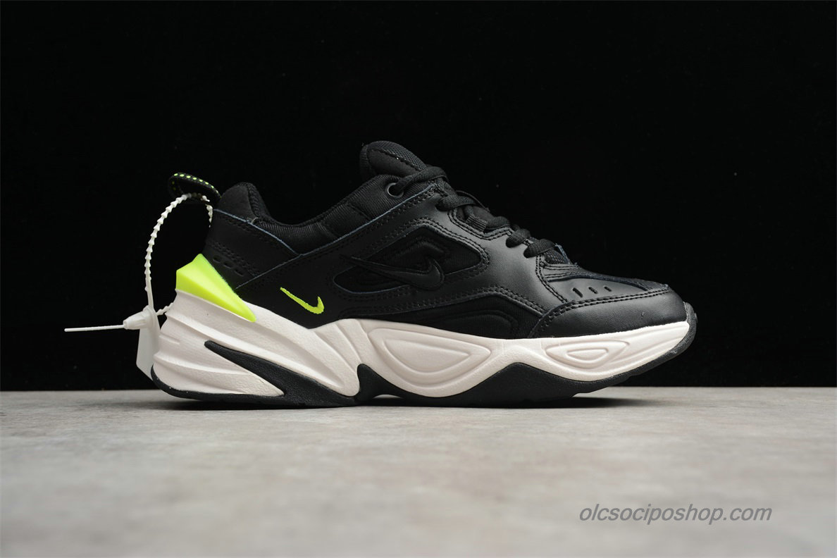 Női Nike M2K Tekno Fekete/Fehér/Zöld Cipők (AO3108-002)