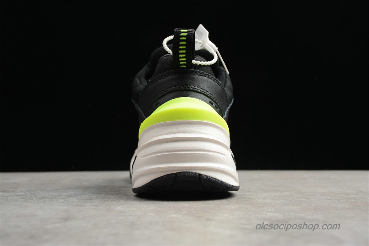 Női Nike M2K Tekno Fekete/Fehér/Zöld Cipők (AO3108-002)