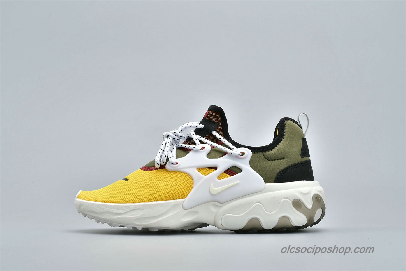 Nike Presto React Sárga/Fehér/Olajbogyó Cipők (AV2605-600)
