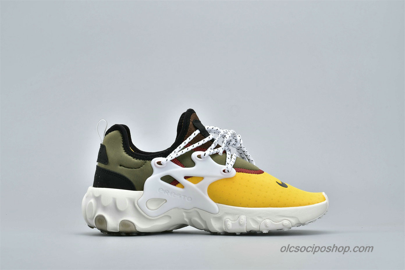 Nike Presto React Sárga/Fehér/Olajbogyó Cipők (AV2605-600)