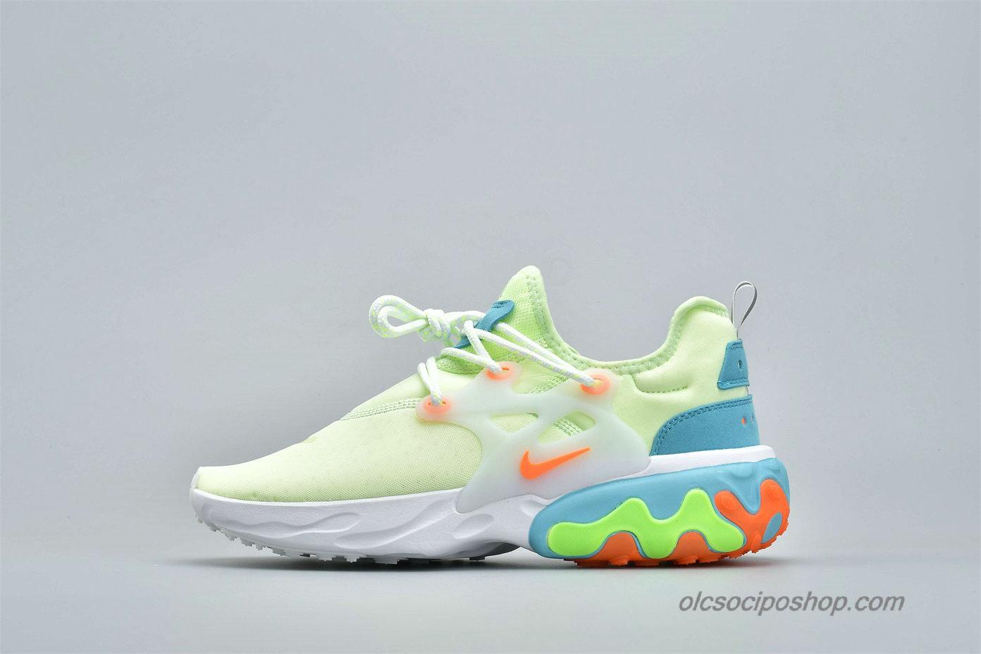 Nike Presto React Zöld/Világoskék/Narancs Cipők (AV2605-700)