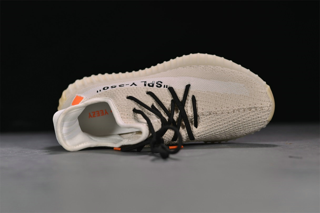 Off-White x Adidas Yeezy 350 V2 Boost Khkai Cipők (779001)