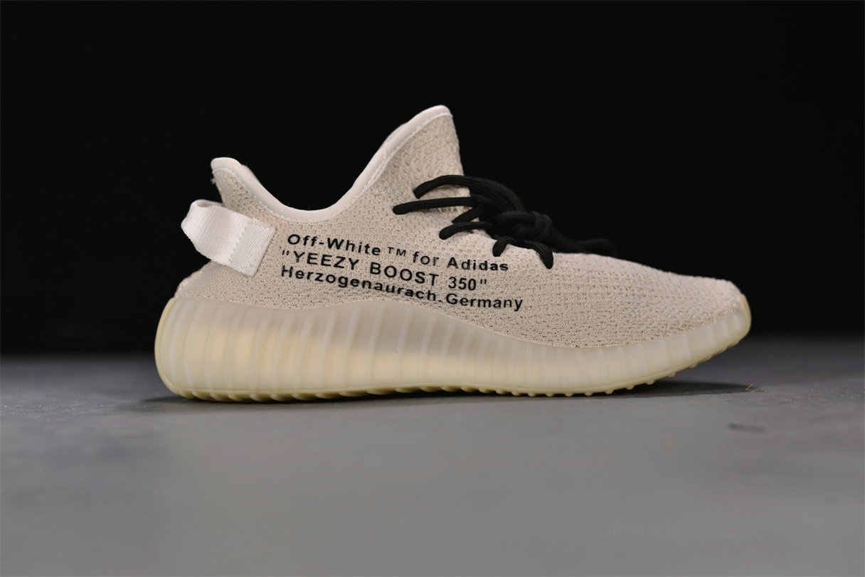 Off-White x Adidas Yeezy 350 V2 Boost Khkai Cipők (779001)